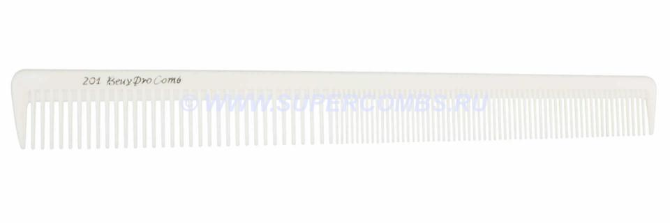 Расчёска для стрижки Beuy Pro 201 Barbering Comb, белая, гибкая