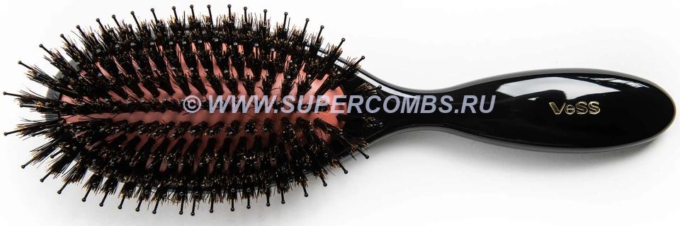 Профессиональная щётка для волос VeSS PRO C-501, натуральная щетина и нейлон