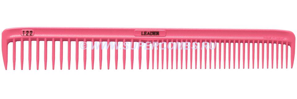 Расчёска Leader Comb Ultem SP #122 Cutting Comb, розовая