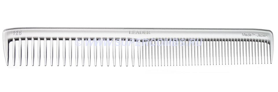 Расчёска Leader Comb Ultem SP #125 Fine Cutting Comb CRYSTAL CLEAR, прозрачная