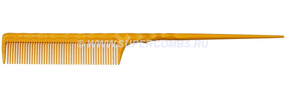 Расчёска с хвостиком Primp 814 Finger Cut Comb M, жёлтая