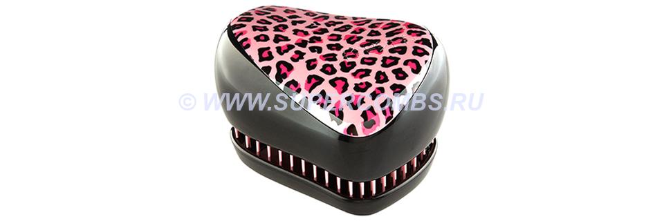Щетка Tangle Teezer Compact Styler Pink Kitty, розовый леопард